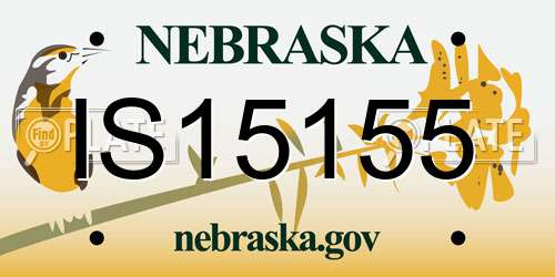 IS15155 Nebraska License Plate