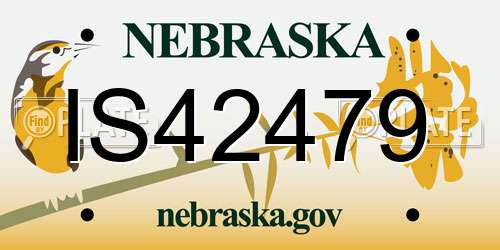 IS42479 Nebraska License Plate