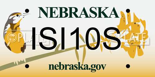ISI10S Nebraska License Plate