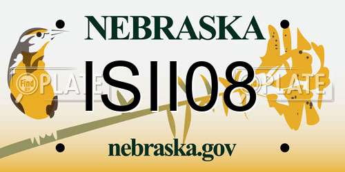 ISII08 Nebraska License Plate