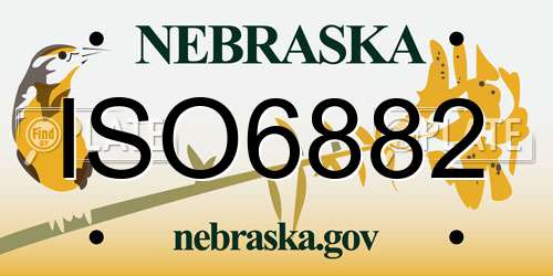 ISO6882 Nebraska License Plate