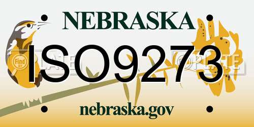 ISO9273 Nebraska License Plate