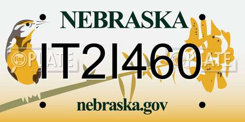 IT2I460 Nebraska License Plate