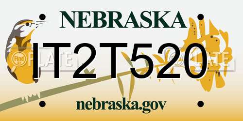 IT2T520 Nebraska License Plate