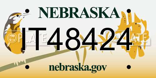 IT48424 Nebraska License Plate