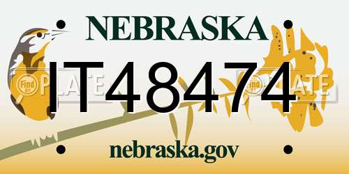 IT48474 Nebraska License Plate