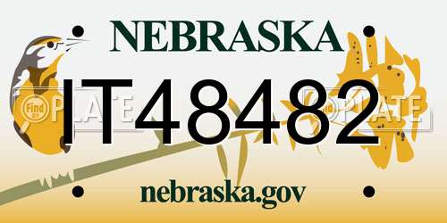 IT48482 Nebraska License Plate