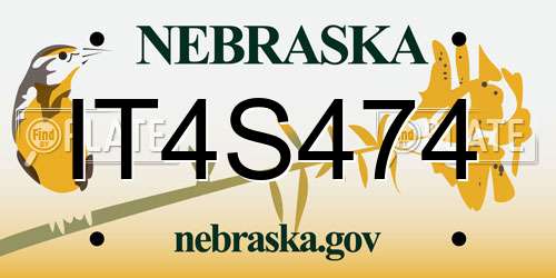 IT4S474 Nebraska License Plate