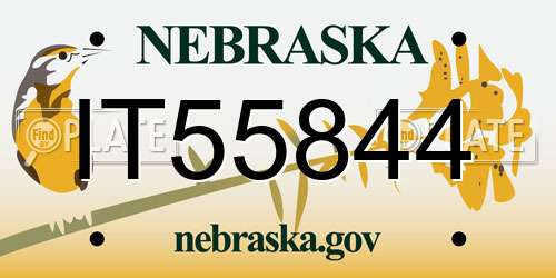 IT55844 Nebraska License Plate