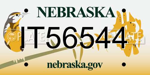 IT56544 Nebraska License Plate