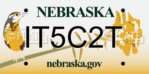 IT5C2T Nebraska License Plate