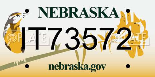 IT73572 Nebraska License Plate
