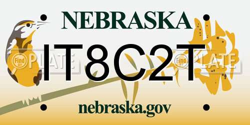 IT8C2T Nebraska License Plate