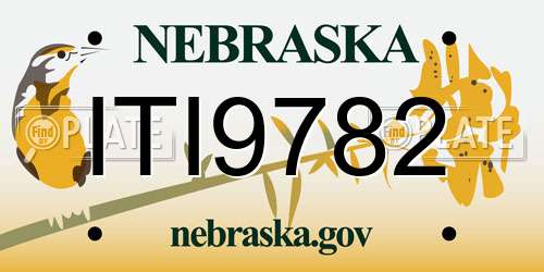 ITI9782 Nebraska License Plate