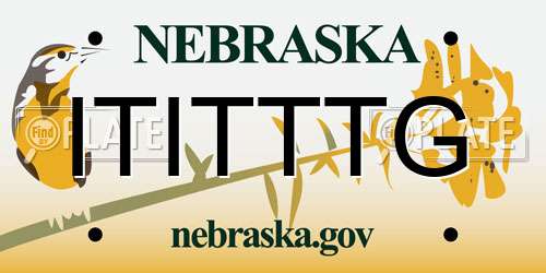 ITITTTG Nebraska License Plate