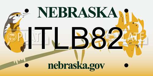 ITLB82 Nebraska License Plate