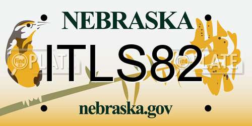 ITLS82 Nebraska License Plate