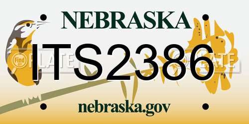 ITS2386 Nebraska License Plate