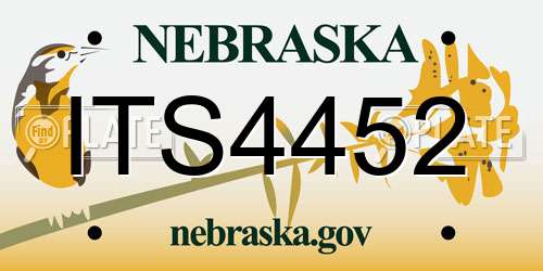 ITS4452 Nebraska License Plate