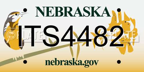 ITS4482 Nebraska License Plate