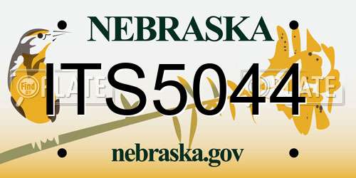 ITS5044 Nebraska License Plate