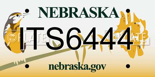 ITS6444 Nebraska License Plate