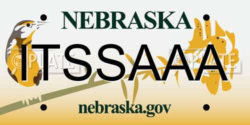 ITSSAAA Nebraska License Plate
