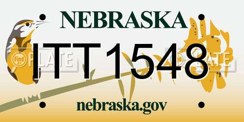 ITT1548 Nebraska License Plate