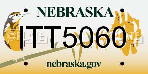 ITT5060 Nebraska License Plate