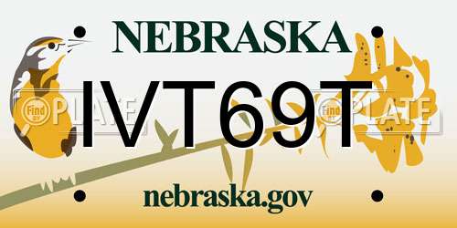 IVT69T Nebraska License Plate