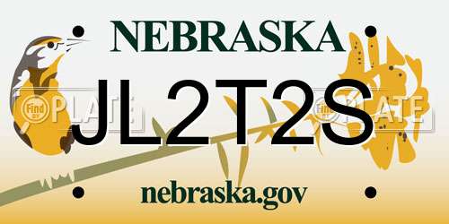 JL2T2S Nebraska License Plate