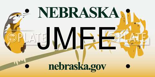 JMFE Nebraska License Plate