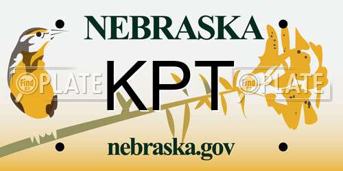 KPT Nebraska License Plate