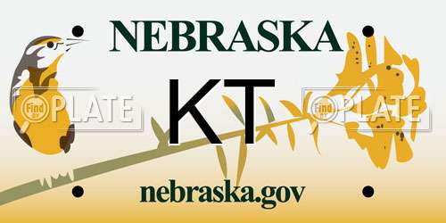 KT Nebraska License Plate