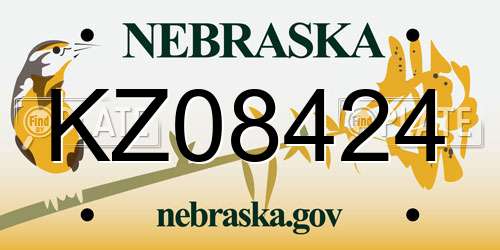 KZ08424 Nebraska License Plate