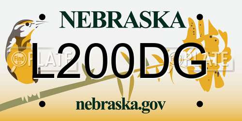 L200DG Nebraska License Plate
