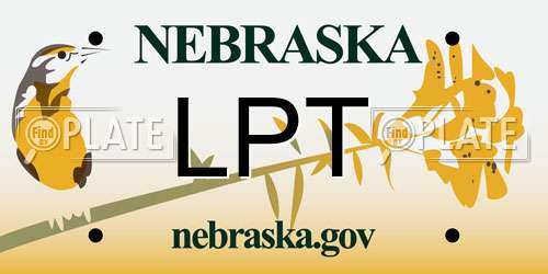 LPT Nebraska License Plate