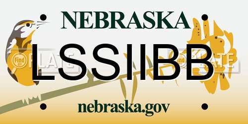 LSSIIBB Nebraska License Plate