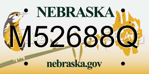 M52688Q Nebraska License Plate