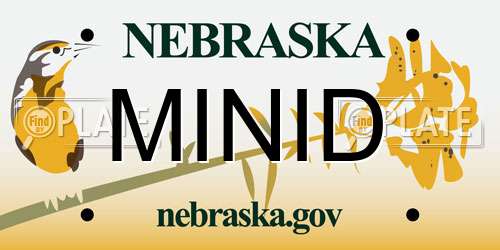 MINID Nebraska License Plate