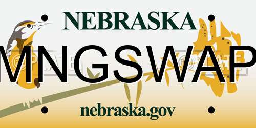 MNGSWAP Nebraska License Plate