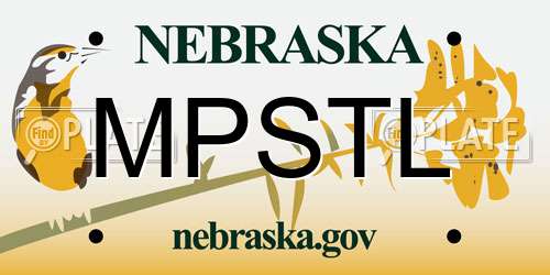 MPSTL Nebraska License Plate
