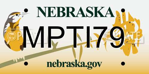 MPTI79 Nebraska License Plate