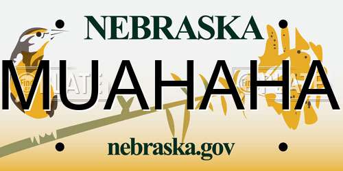 MUAHAHA Nebraska License Plate