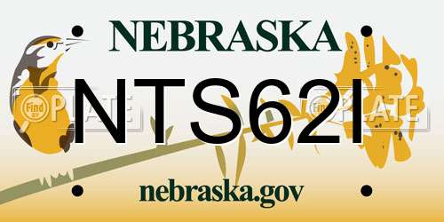 NTS62I Nebraska License Plate