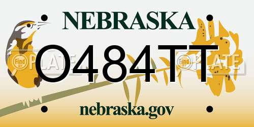 O484TT Nebraska License Plate