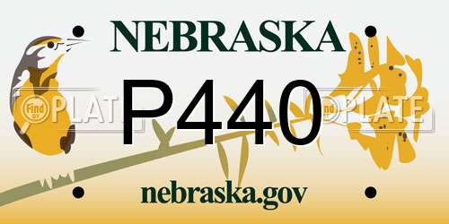 P440 Nebraska License Plate