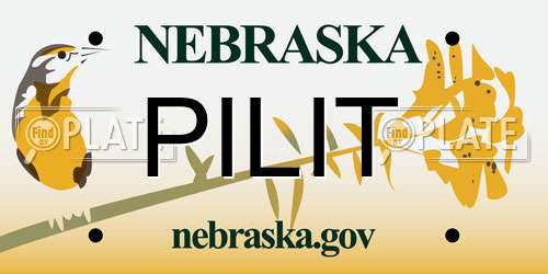 PILIT Nebraska License Plate