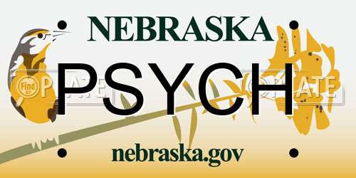 PSYCH Nebraska License Plate