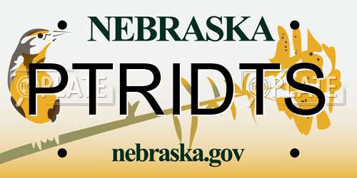 PTRIDTS Nebraska License Plate